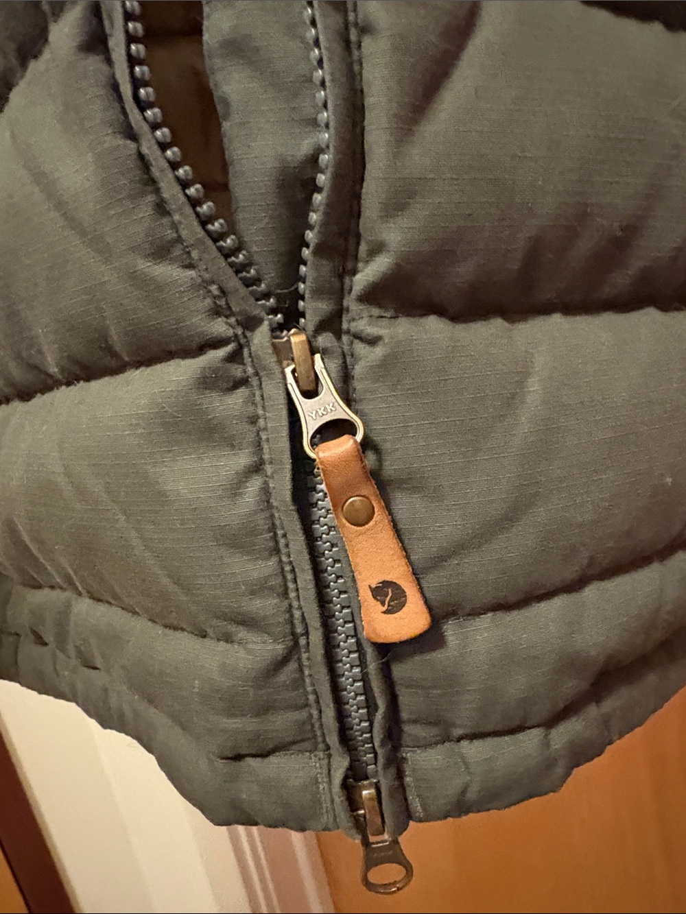 Fjallraven Quilted Puffer Jacket in Olive Green - Picture 8 of 8